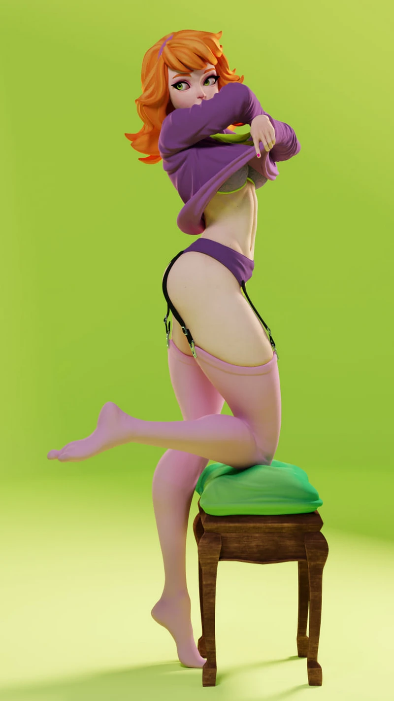 Daphne Blake Bust STL File for 3D Printing STL model for 3D printing