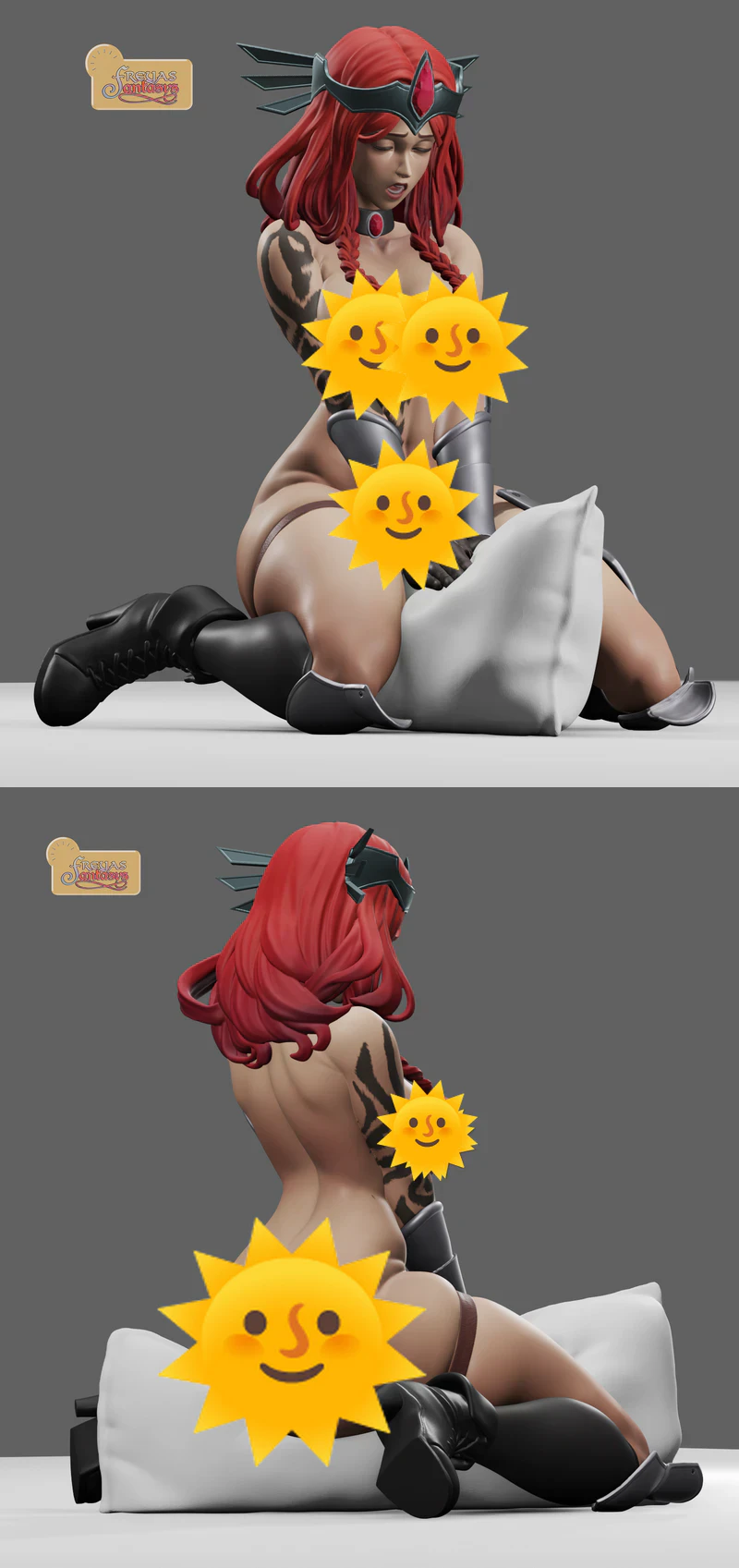 Freya Pillow 3D Printable STL Model for Home Decor STL model for 3D printing