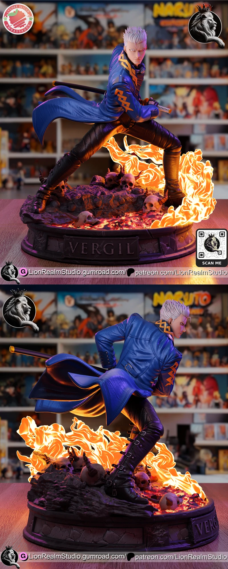 Vergil Figure – Devil May Cry Inspired STL Model STL model for 3D printing