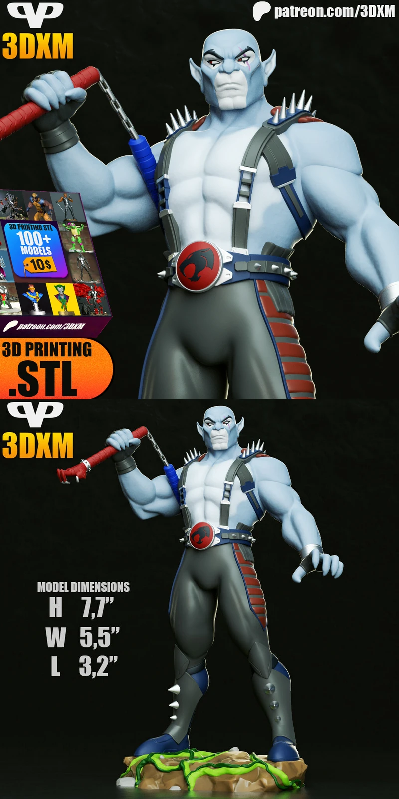 Panthro Thundercats STL model for 3D printing