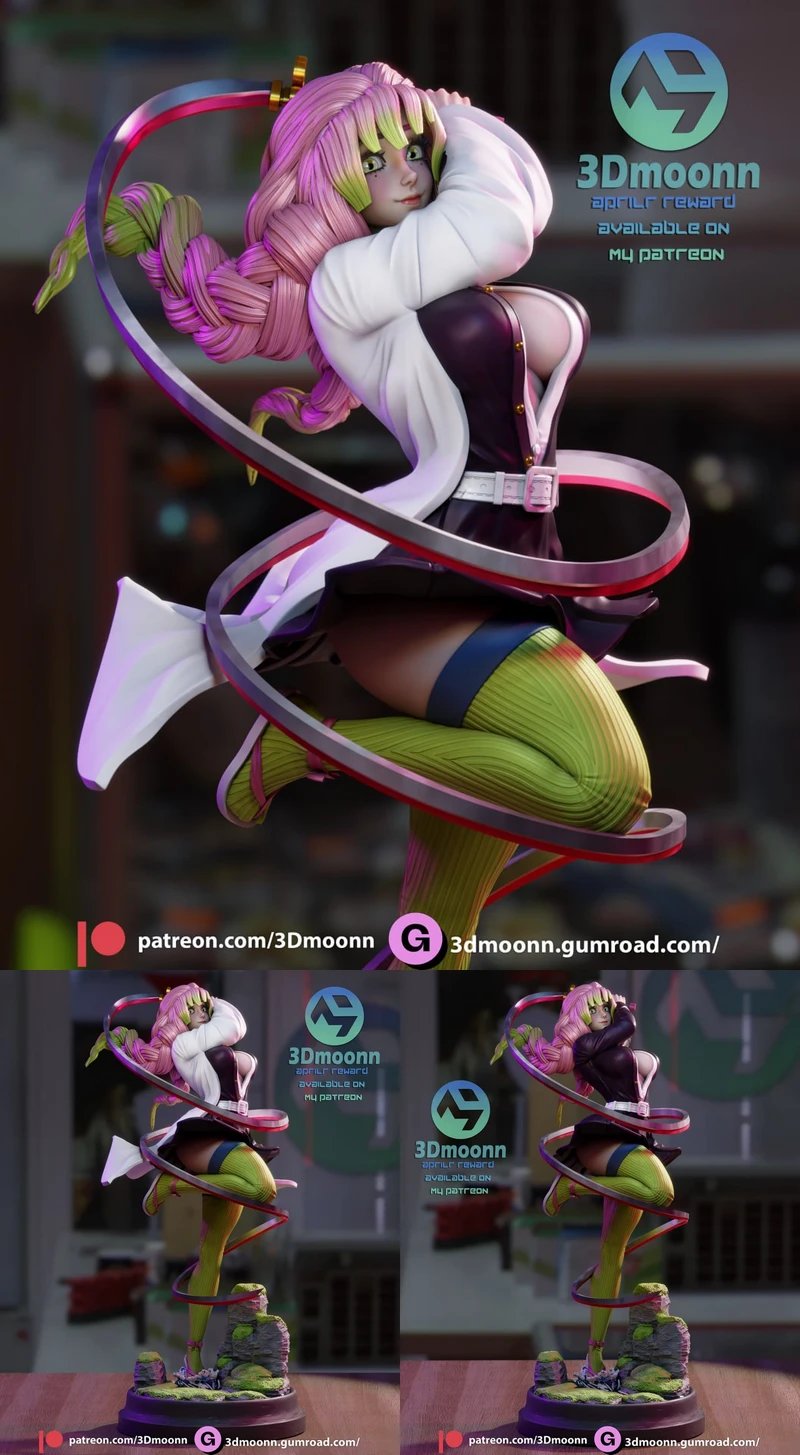 Demon Slayer – Mitsuri Kanroji STL model for 3D printing