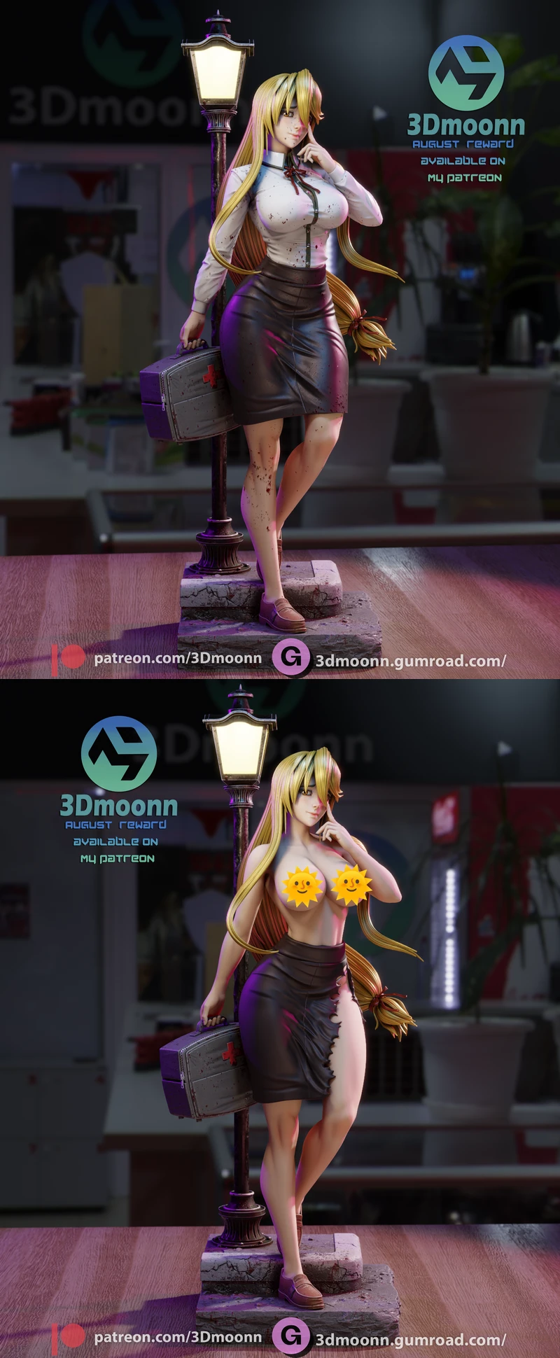 Shizuka Marikawa 3D Printable Model STL File for Printing STL model for 3D printing
