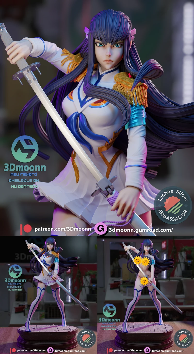 Kill La Kill – Satsuki Kiryuuin STL model for 3D printing