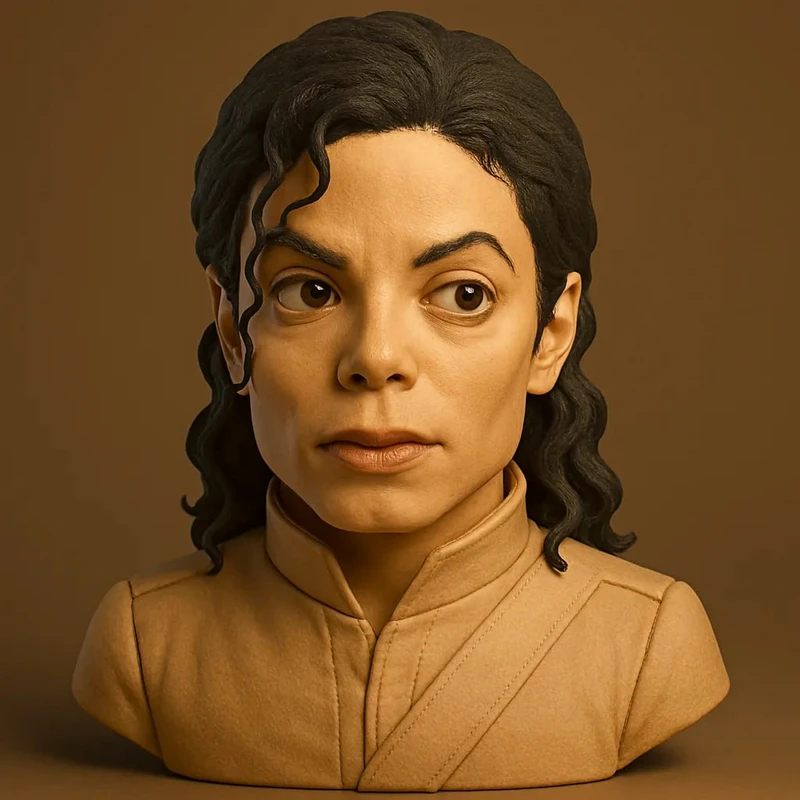 Michael Jackson bust STL model for 3D printing