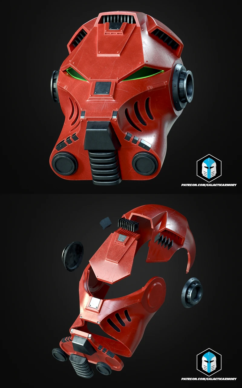 Terminator Helmet – Grimdark Sci-Fi Armor STL for 3D Printing STL model for 3D printing