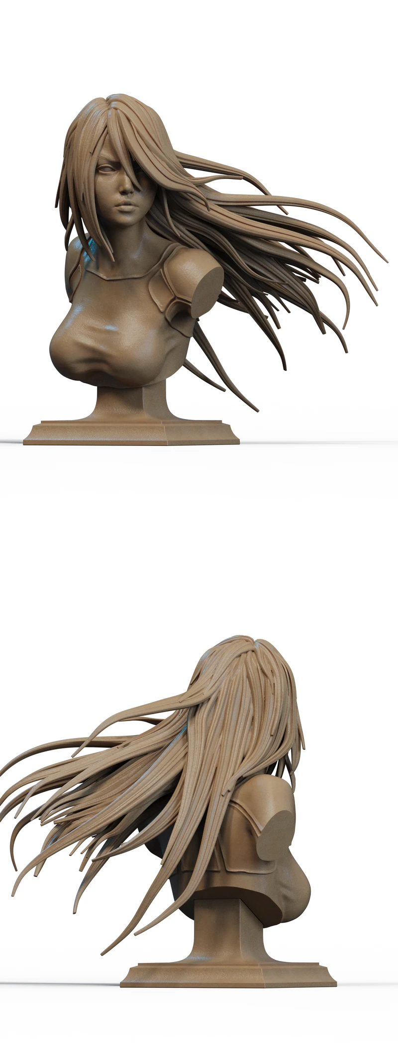 A2 Bust STL model for 3D printing
