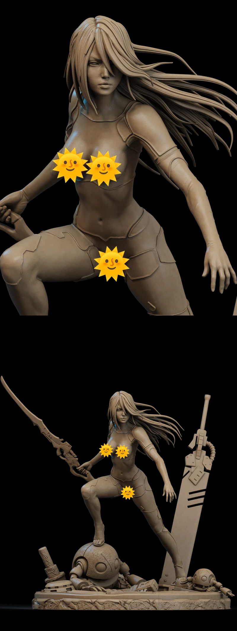 A2 Nier Automata extra STL model for 3D printing