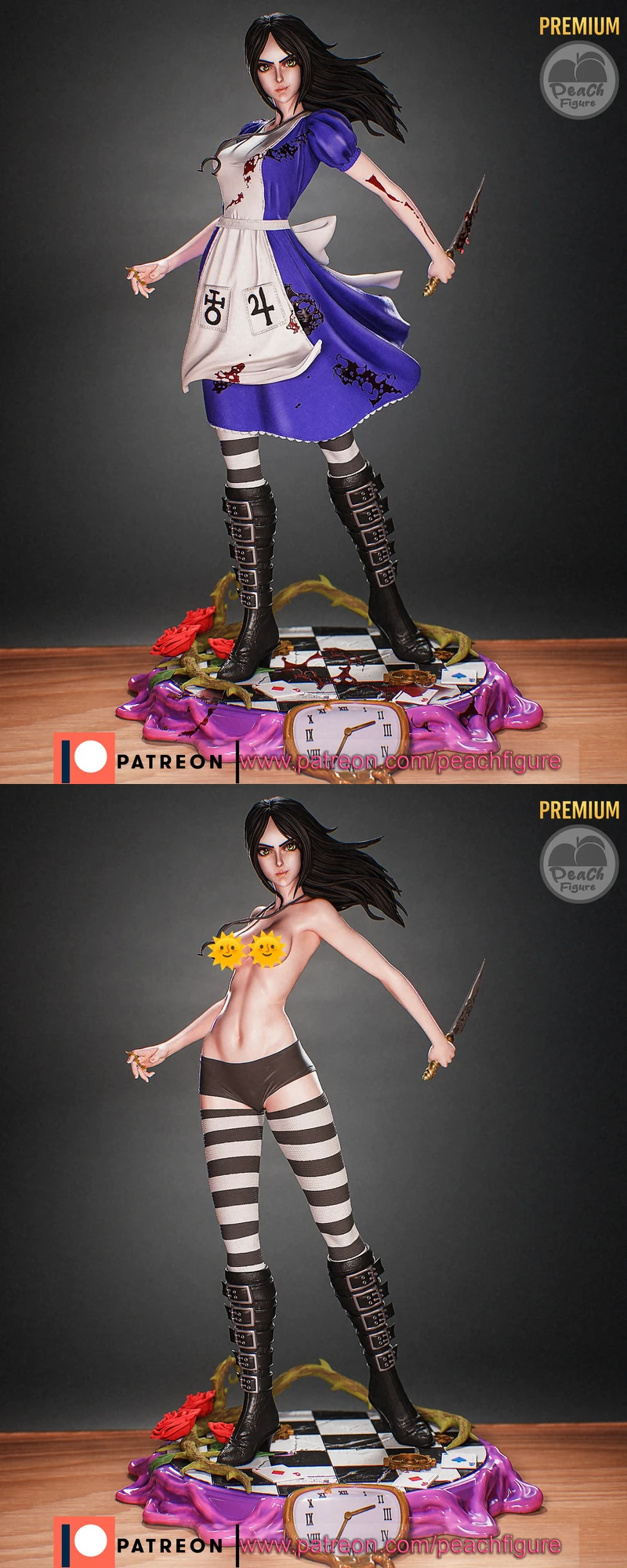 ALICE MADNESS 3D Printable STL Figure STL model for 3D printing