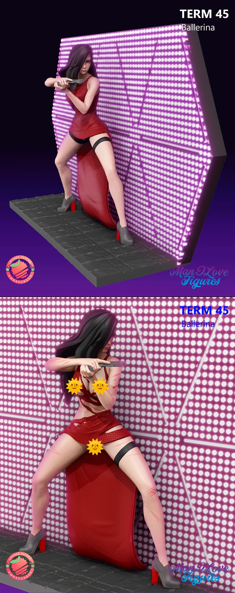 Ana de Armas Ballerina Figure STL model for 3D printing