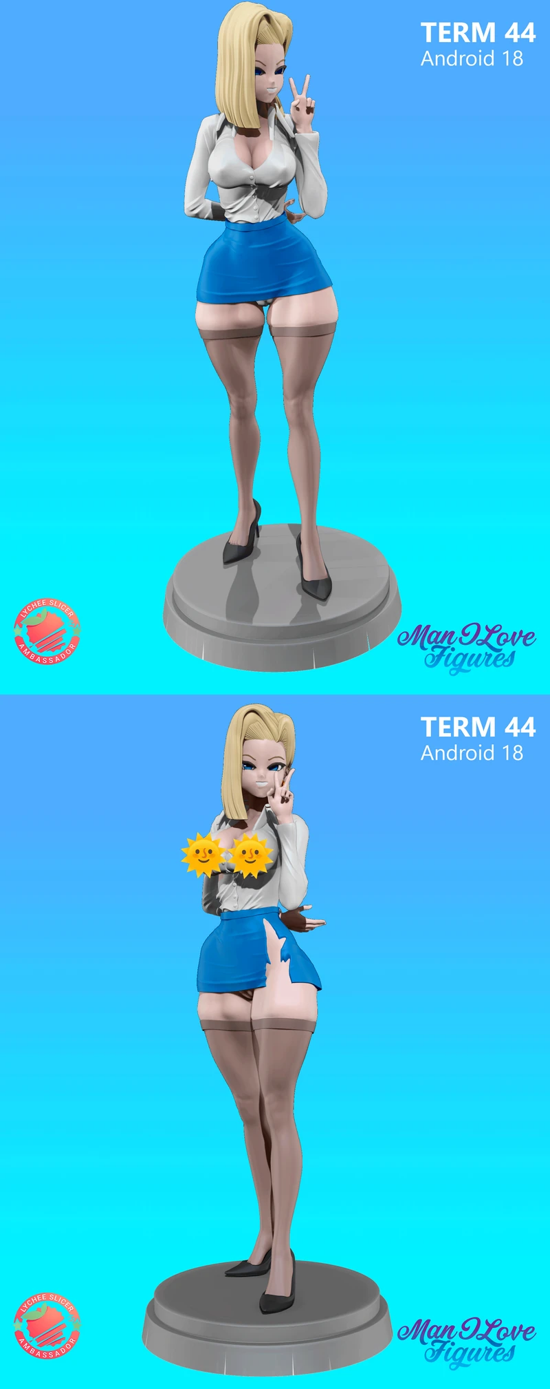 Android 18 – Dragon Ball Z STL Figure for 3D Printing STL model for 3D printing