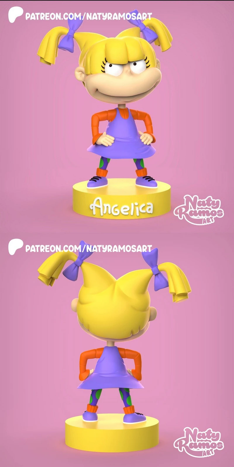 Angelica Fantasy Figure STL File for 3D Printing STL model for 3D printing