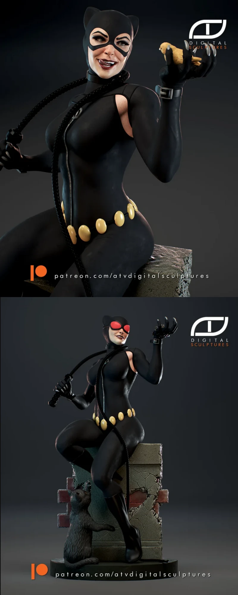 Catwoman – DC Comics STL Figure for 3D Printing STL model for 3D printing