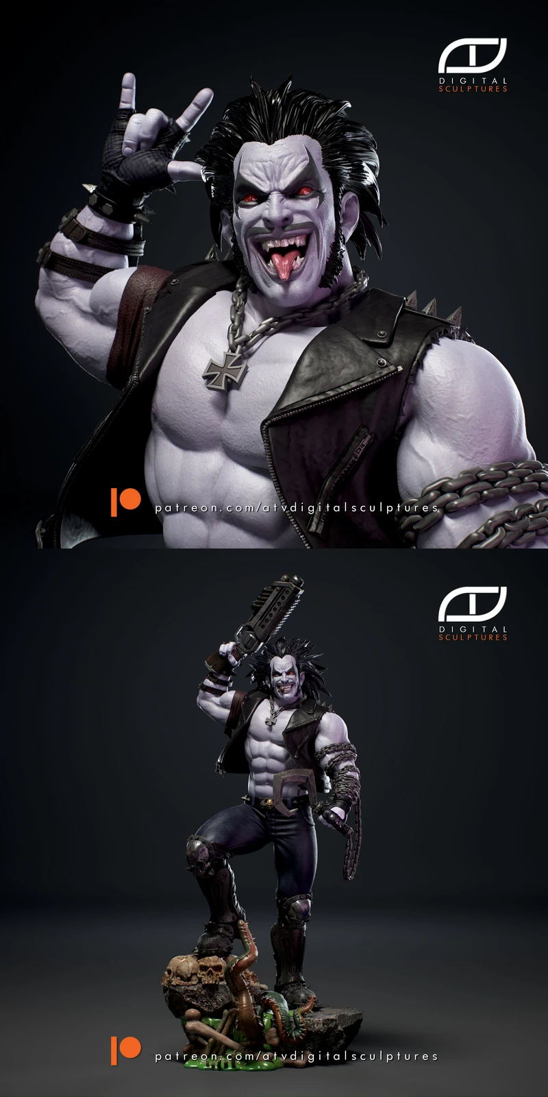 Lobo – DC Comics STL Figure for 3D Printing STL model for 3D printing