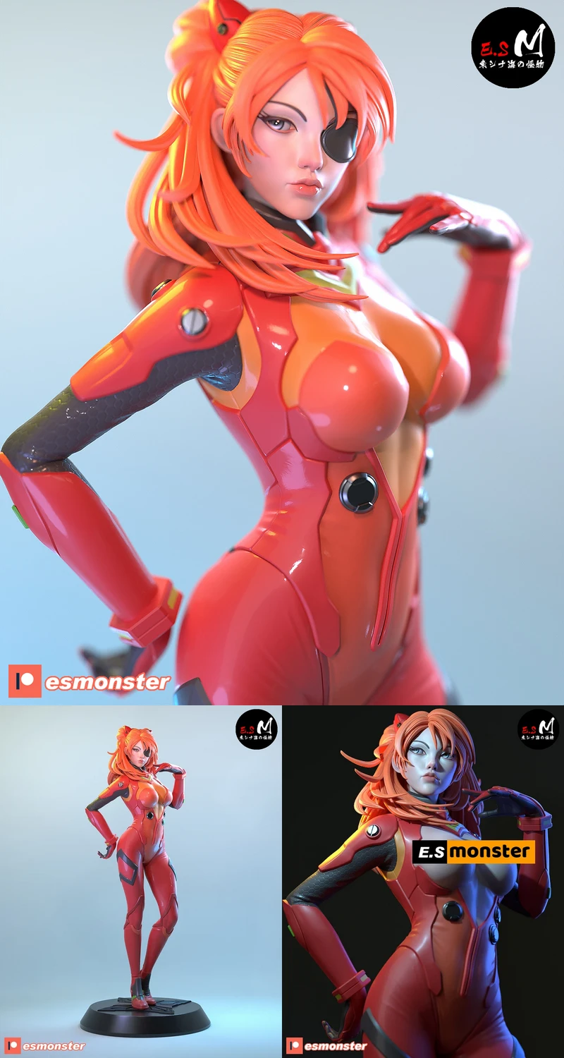 Red Pilot Girl – Mecha Suit STL model for 3D printing