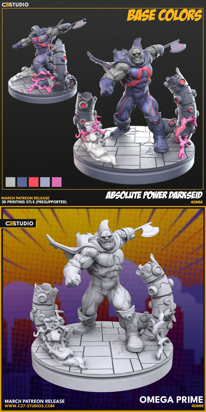 Absolute Darkseid STL model for 3D printing