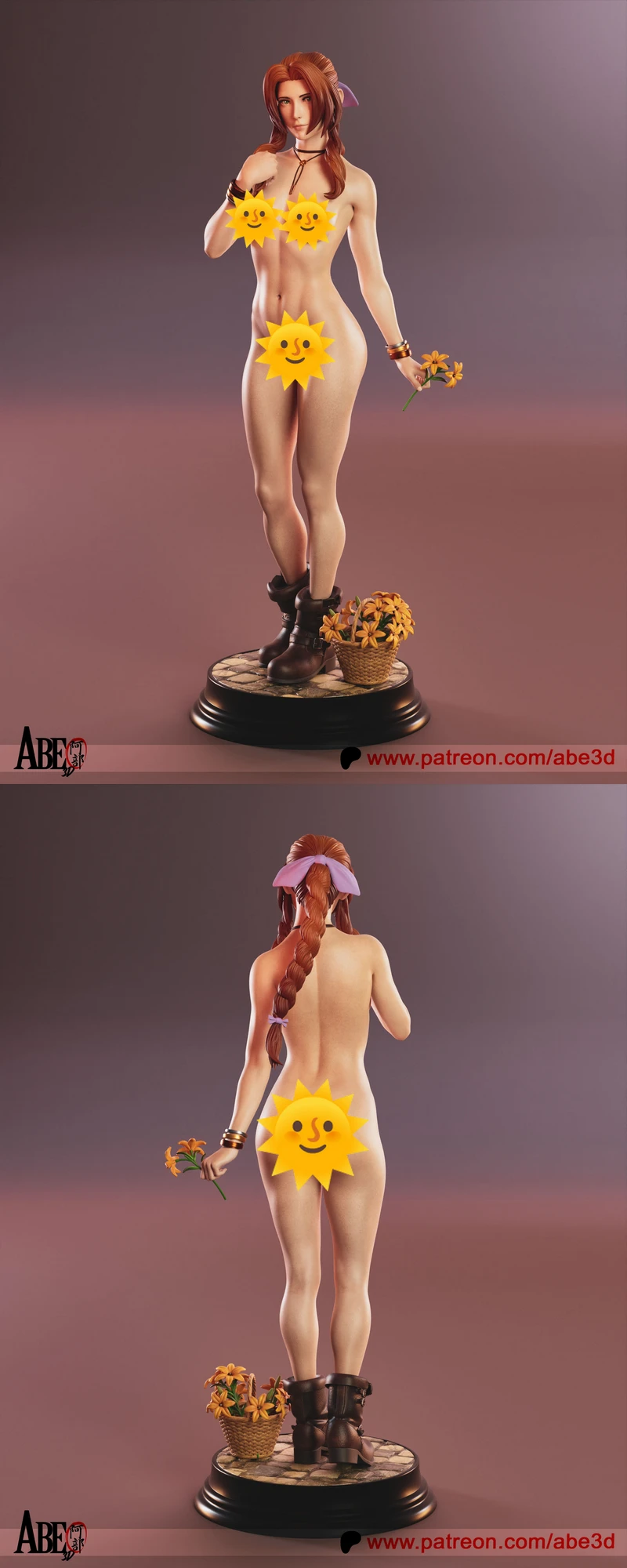 Aerith extra STL model for 3D printing