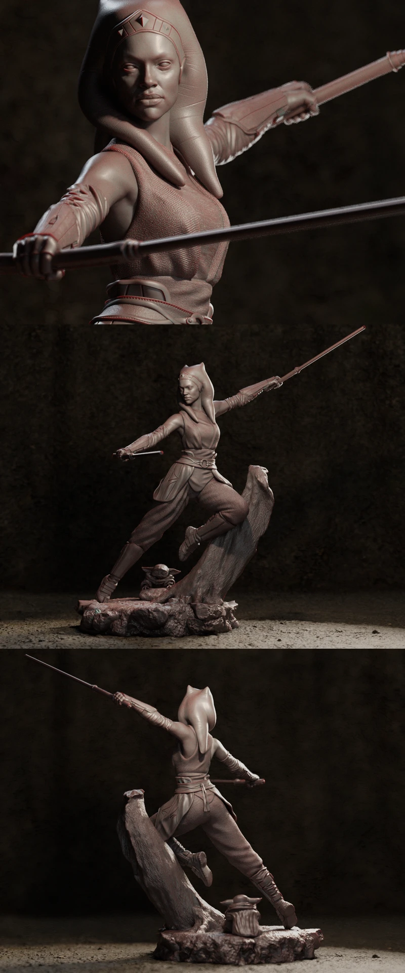 Ahsoka Tano – Star Wars STL model for 3D printing