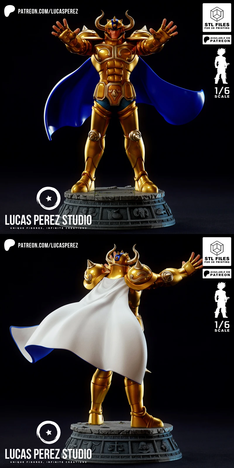 Aldebaran of Taurus – Zodiac Knight STL Figure STL model for 3D printing