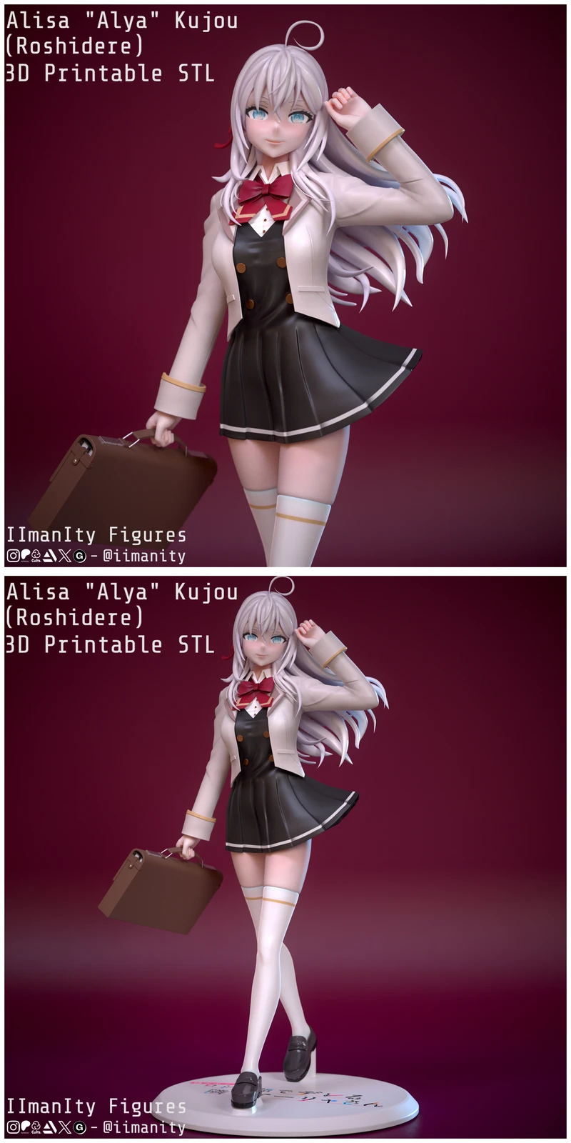 Alisa – Alya – Kujou (Roshidere) STL model for 3D printing