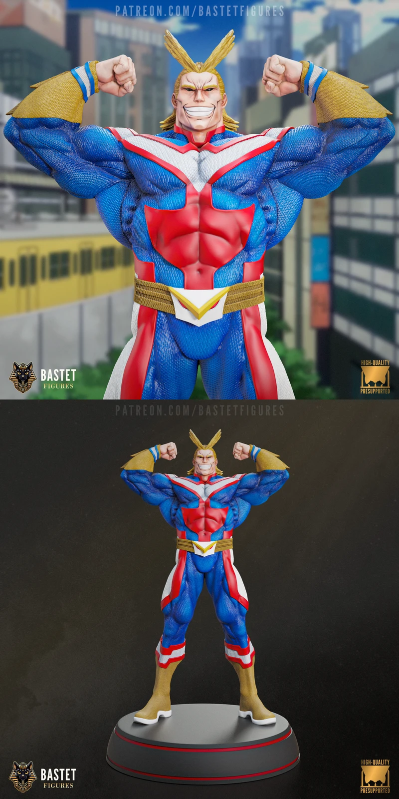 All Might – My Hero Academia STL model for 3D printing