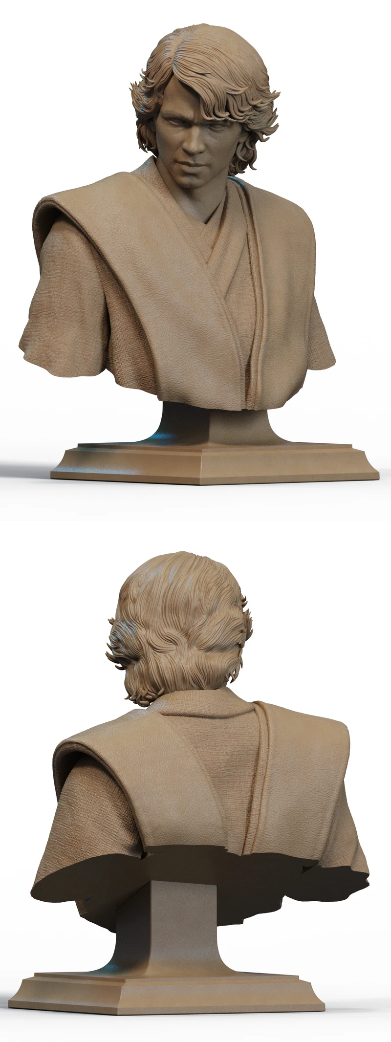 Anakin Skywalker Bust STL File for 3D Printing STL model for 3D printing