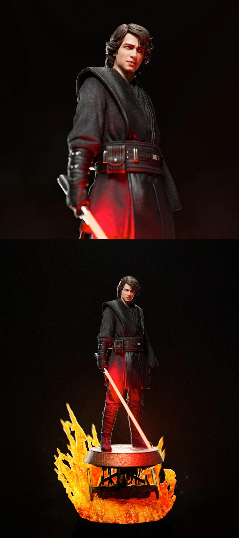 Anakin Skywalker Bust STL for 3D Printing STL model for 3D printing