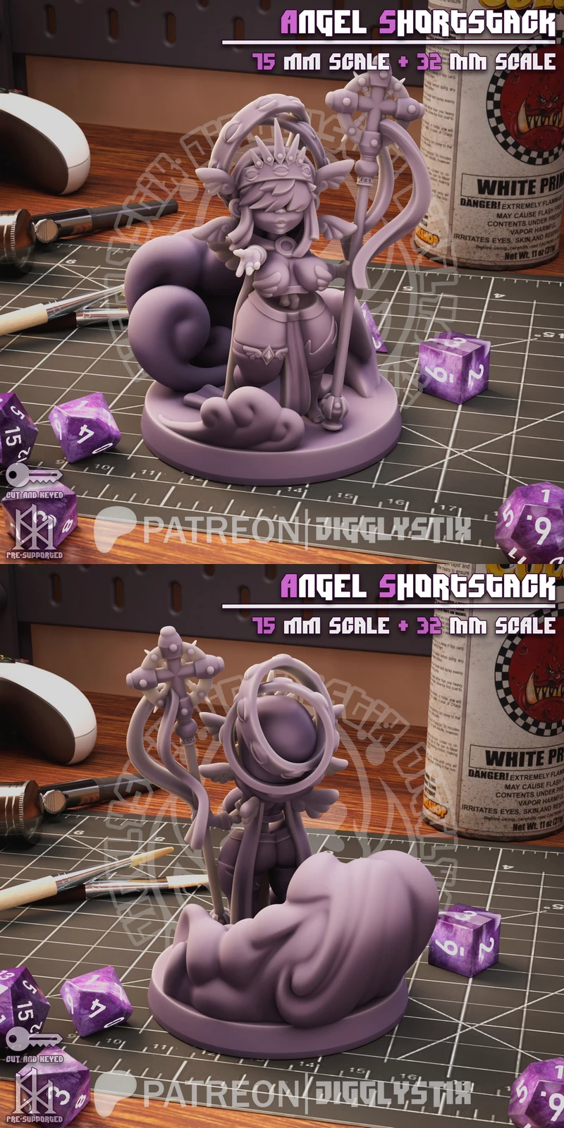 Angel Shortstack STL model for 3D printing