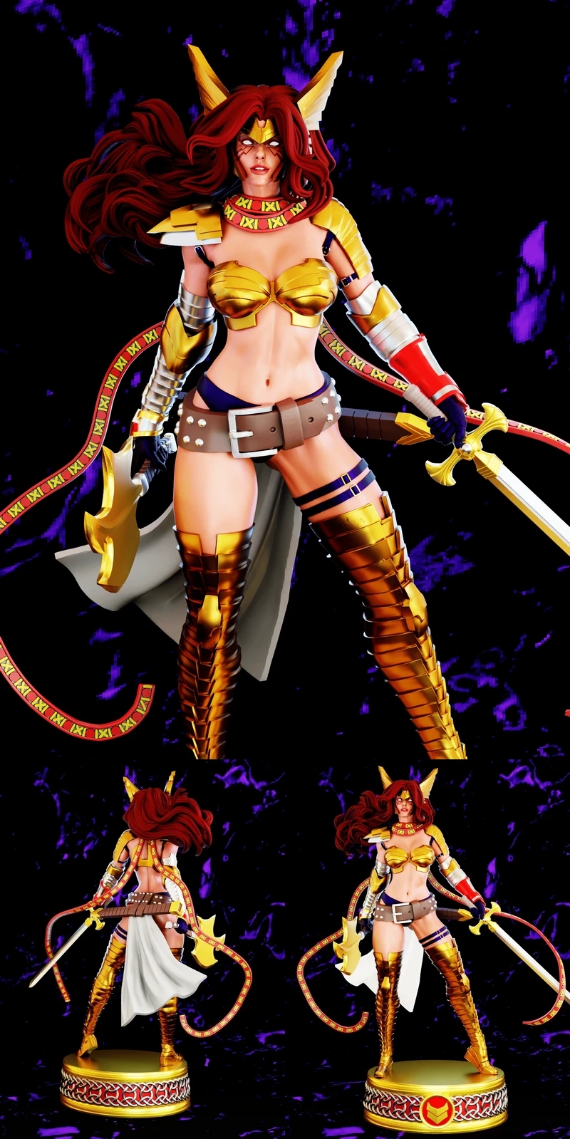 Angela marvel STL model for 3D printing