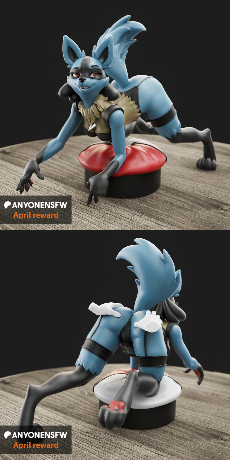 Lucario STL model for 3D printing