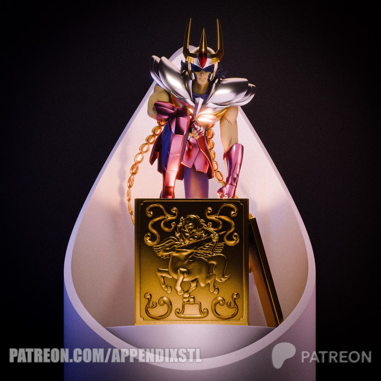 Phoenix – Ikki v1 (Galaxian war pose) STL model for 3D printing