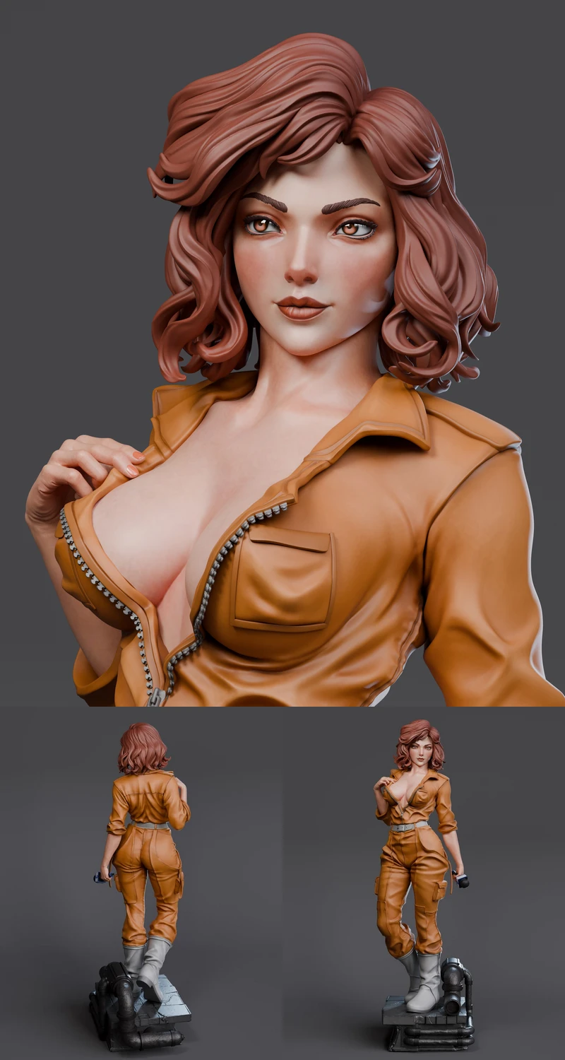 April O’Neil STL model for 3D printing