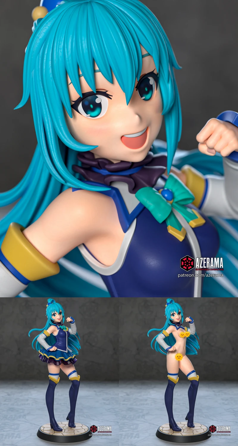 Aqua STL model for 3D printing