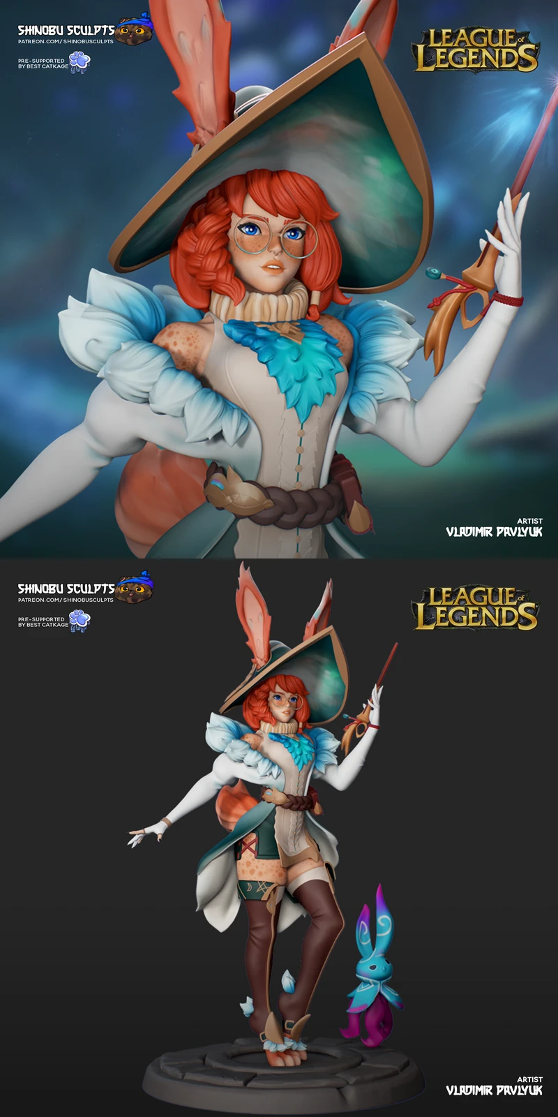 Aurora – League of Legends STL model for 3D printing