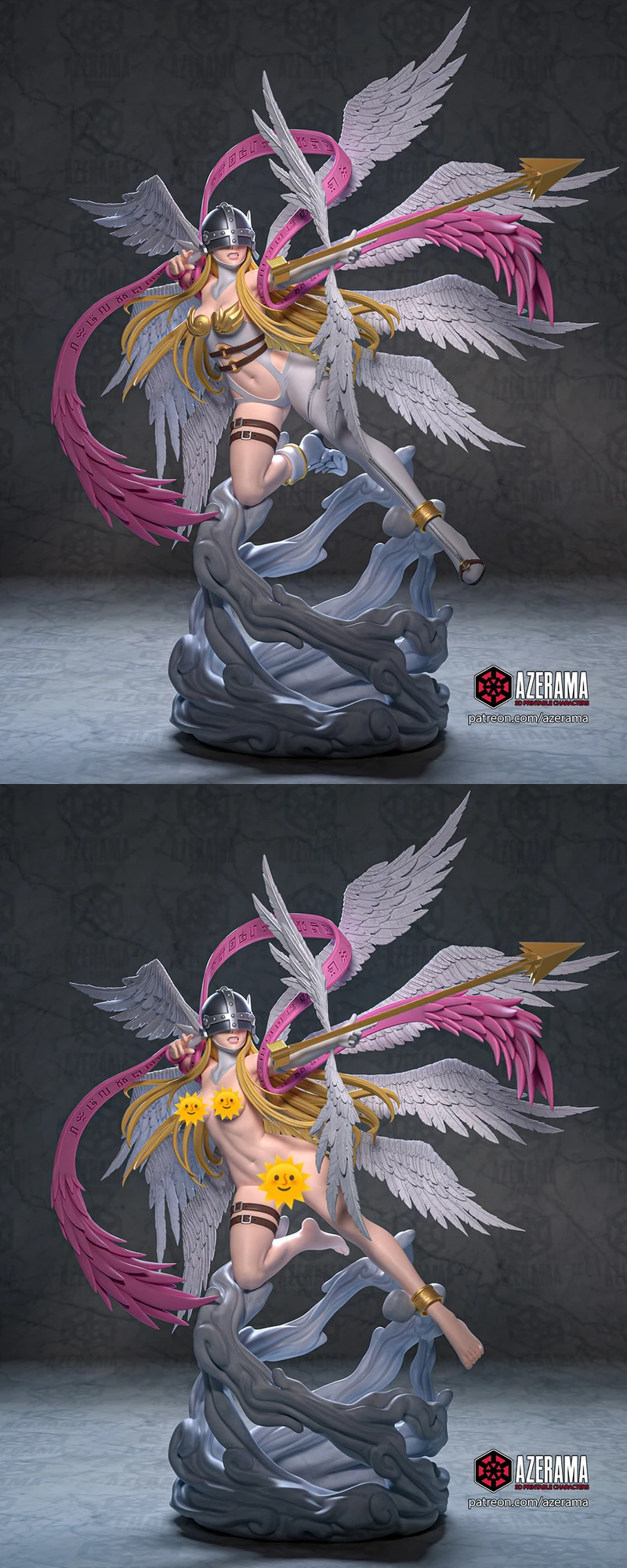 Angewomon 3D Printable STL Figure for FDM Printer STL model for 3D printing