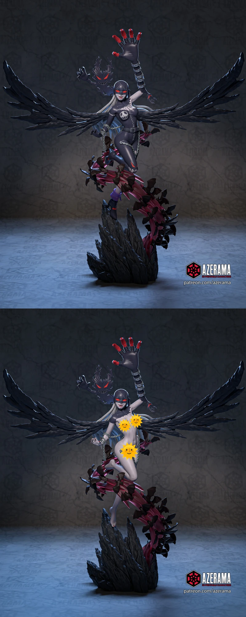 Lady Devimon 3D Printable STL Figure for Resin Printer STL model for 3D printing