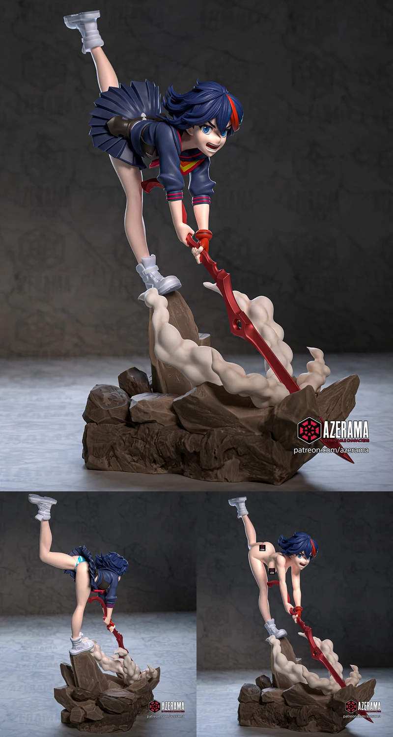 Kill La Kill – Ryuko Matoi STL model for 3D printing