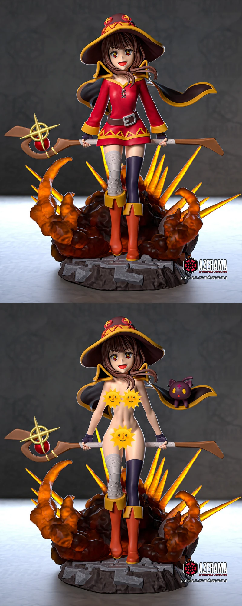 Konosuba Megumin 3D Printable STL Figure STL model for 3D printing