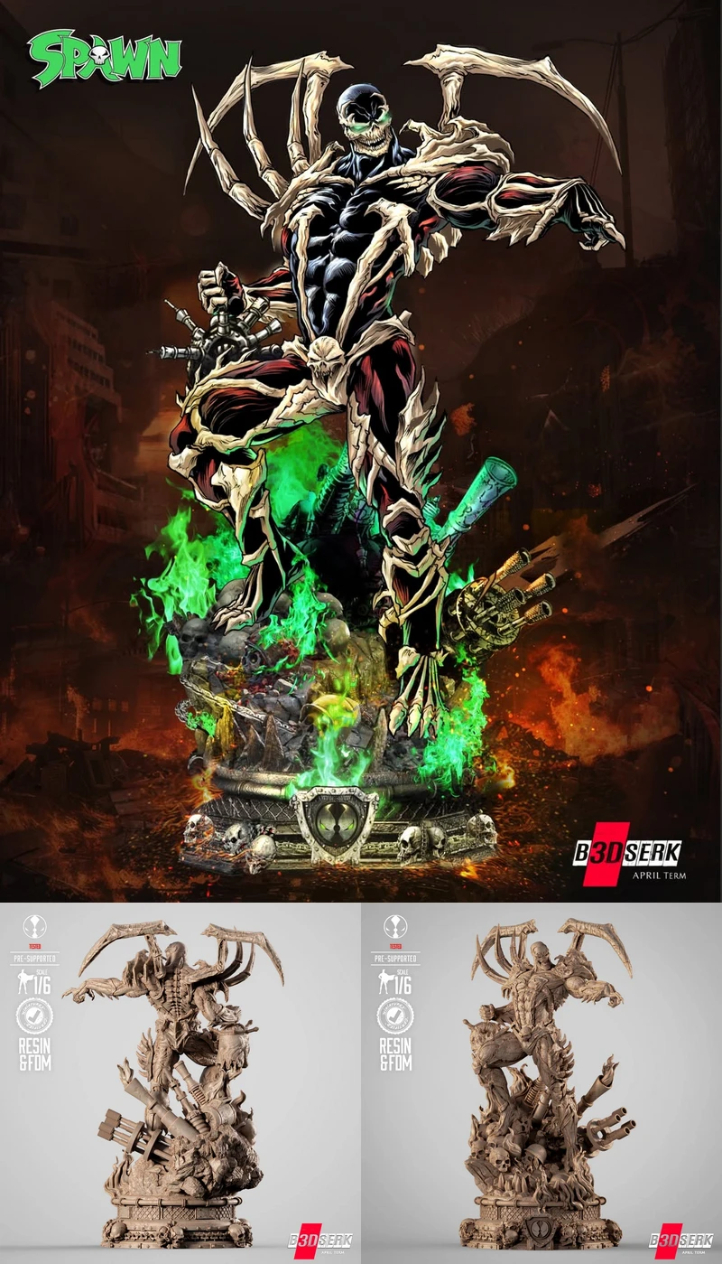 Curse Of Spawn Sculpture STL model for 3D printing