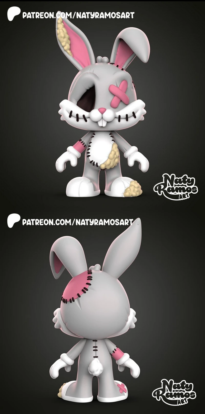 BUGS BUNNY 3D Printable Bust STL Model STL model for 3D printing