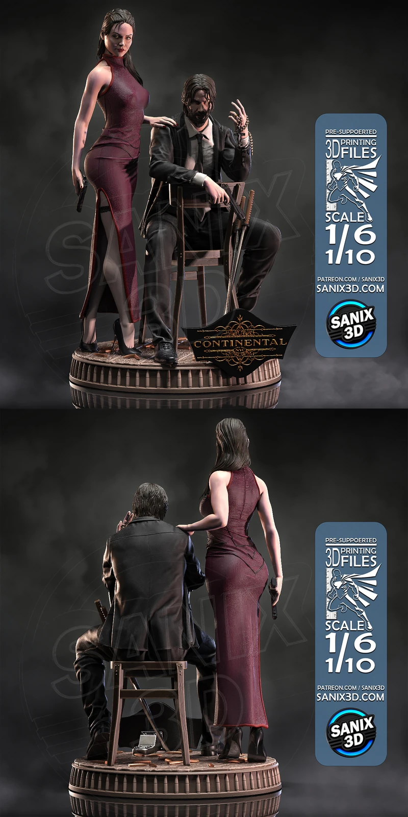 Ballerina Assassin – John Wick Universe Inspired STL Figure STL model for 3D printing