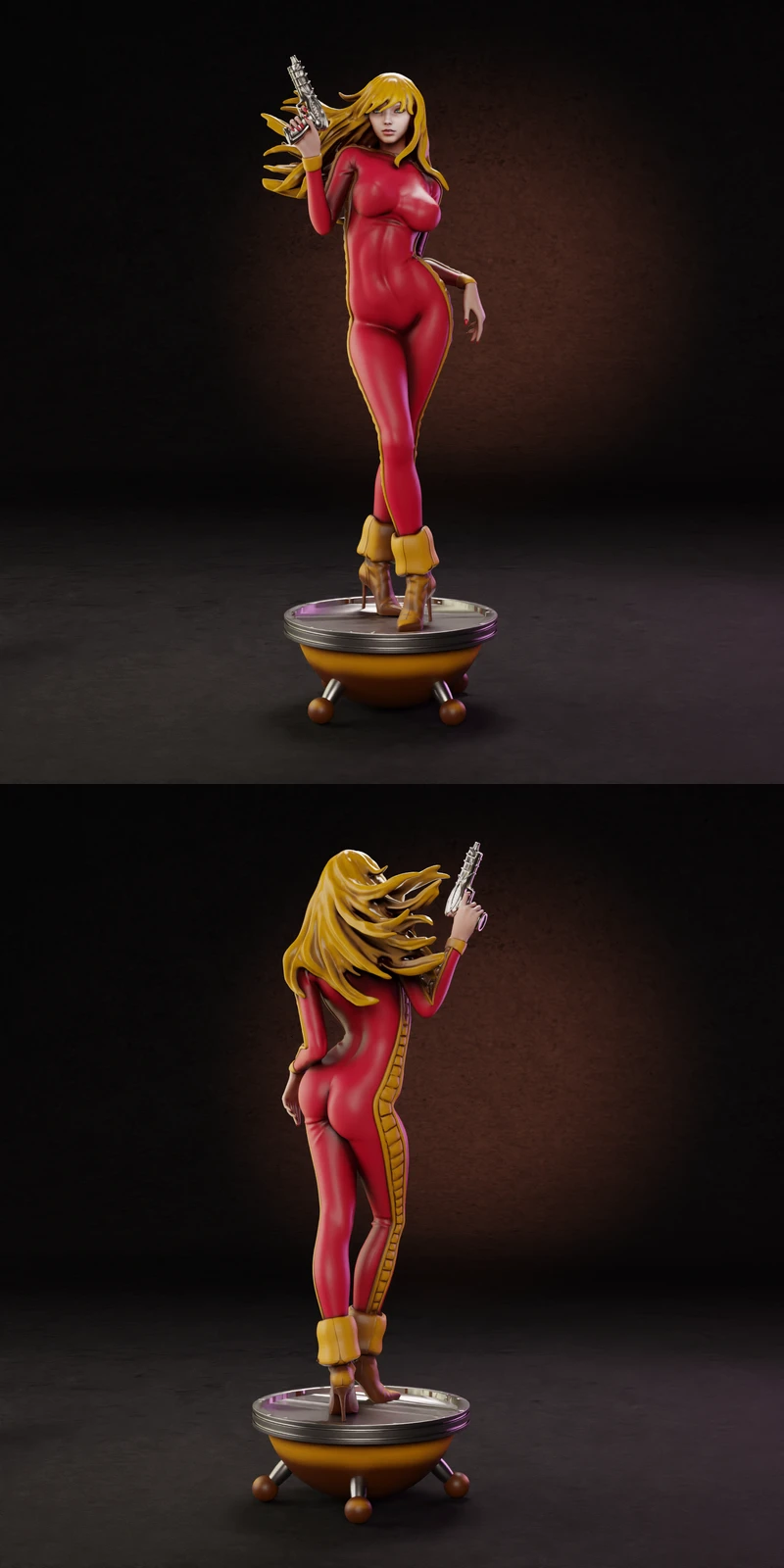 Barbarella STL model for 3D printing