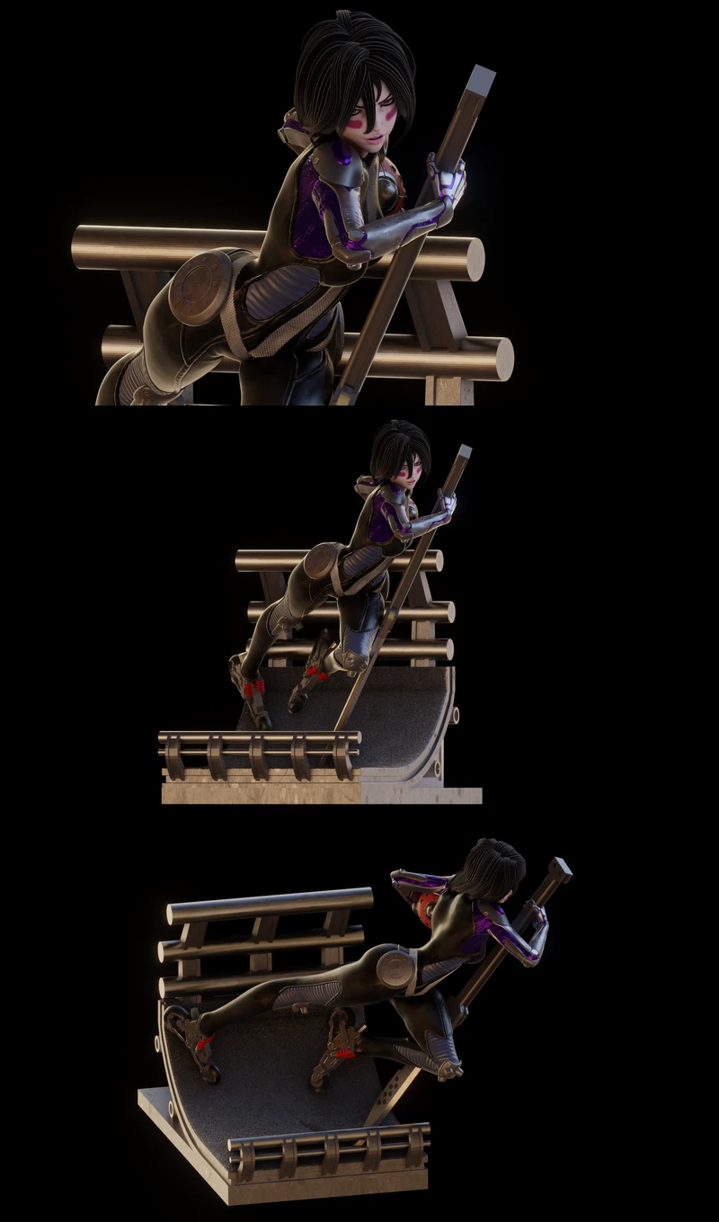 Battle Angel Alita STL model for 3D printing