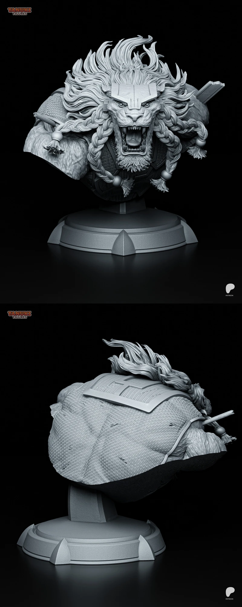 Invincible Battle Beast Bust STL File for 3D Printer STL model for 3D printing