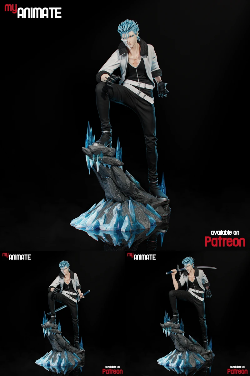 Grimmjow Bleach Figure STL model for 3D printing