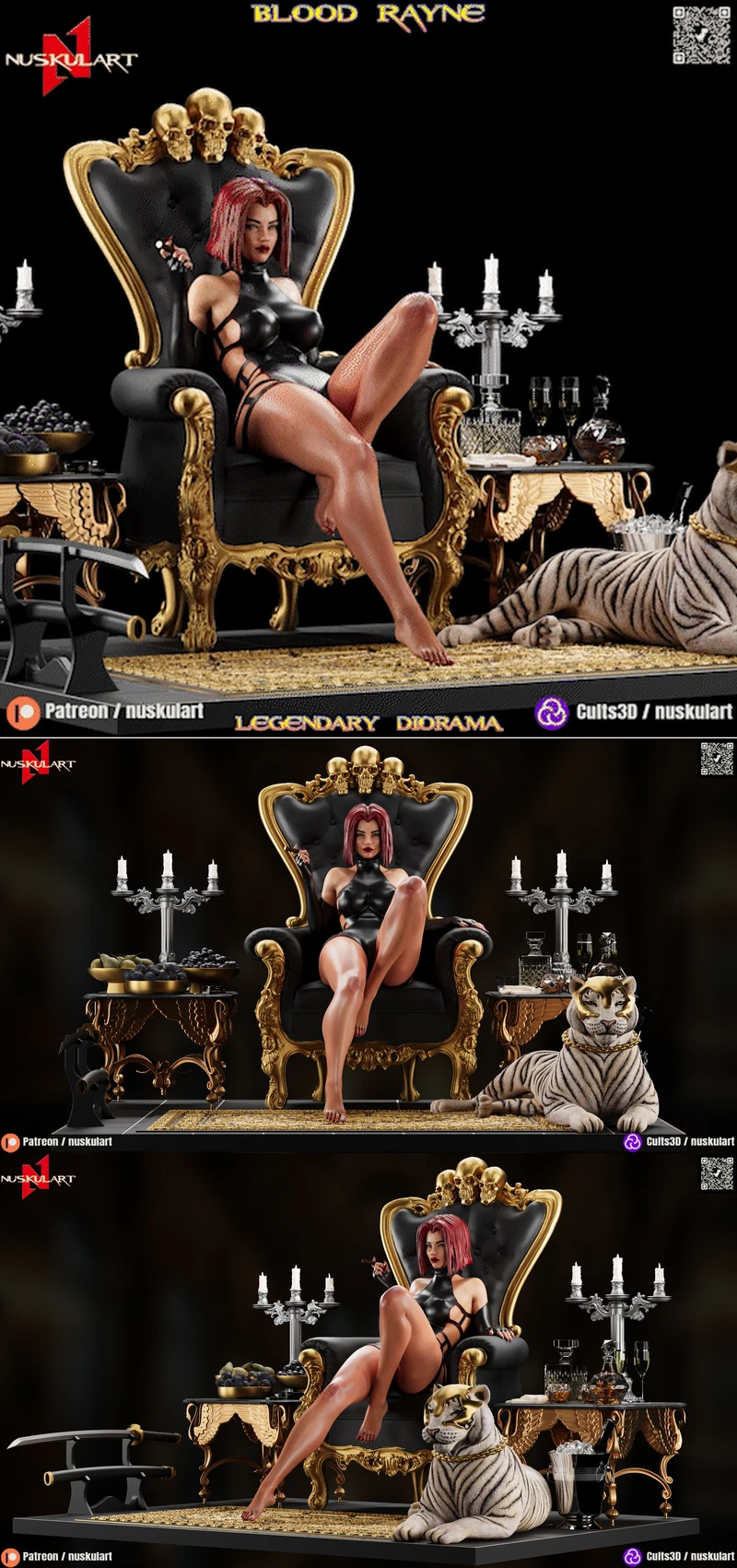 Blood Rayne – Baroque Edition STL model for 3D printing