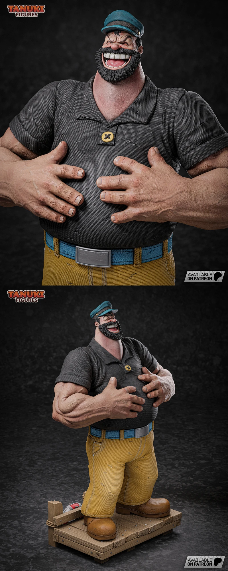 Bluto El Terrible STL model for 3D printing