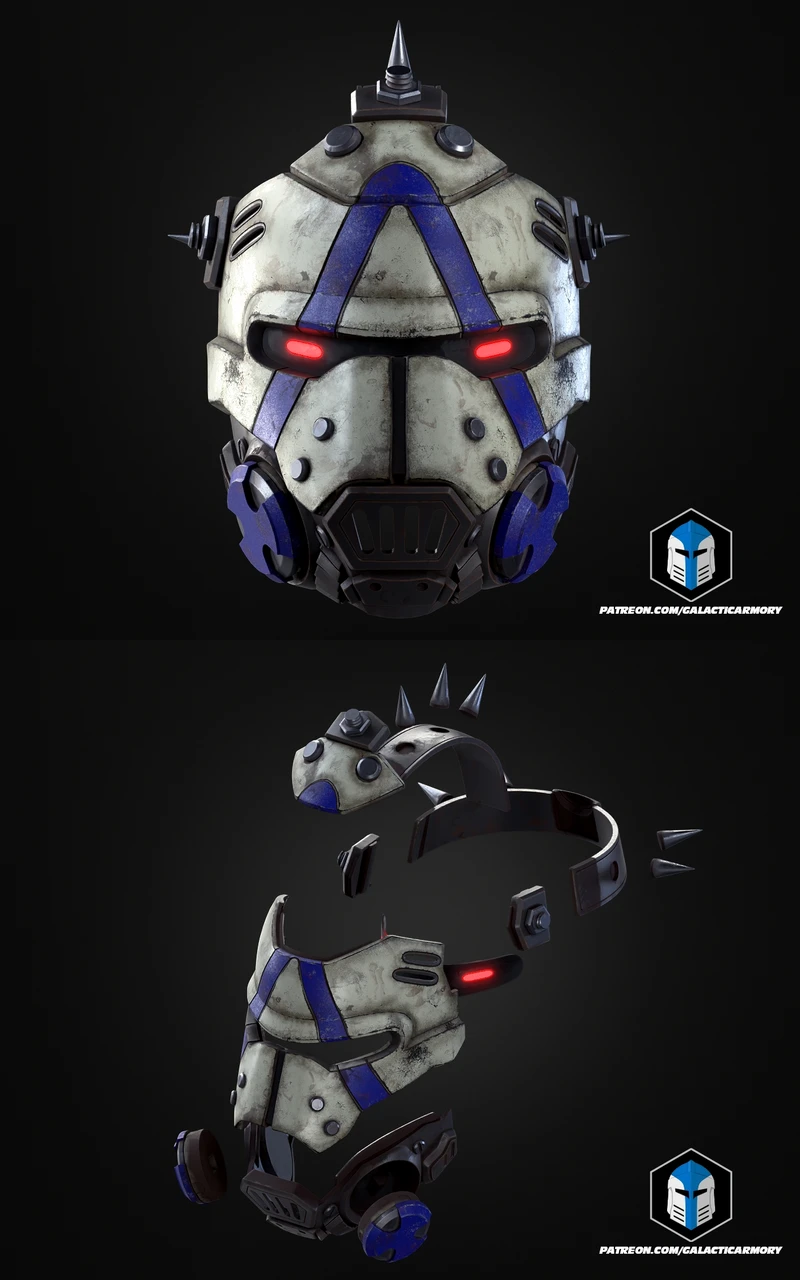 Borderlands 4 Psycho Mask 3D Printable STL Model for 3D Printer STL model for 3D printing