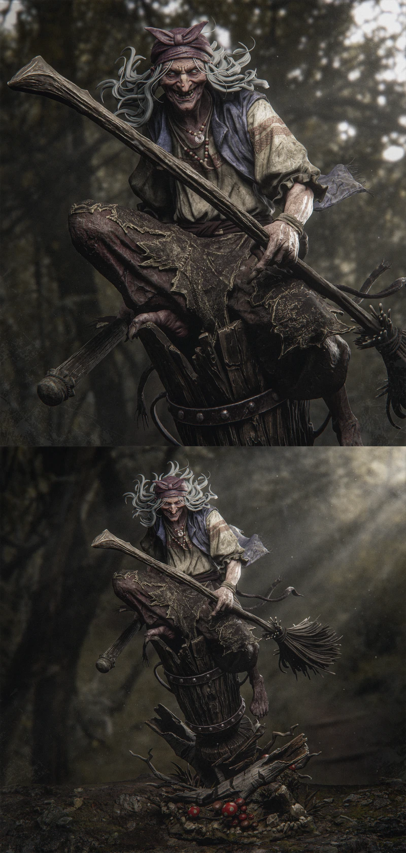 Baba Yaga STL model for 3D printing