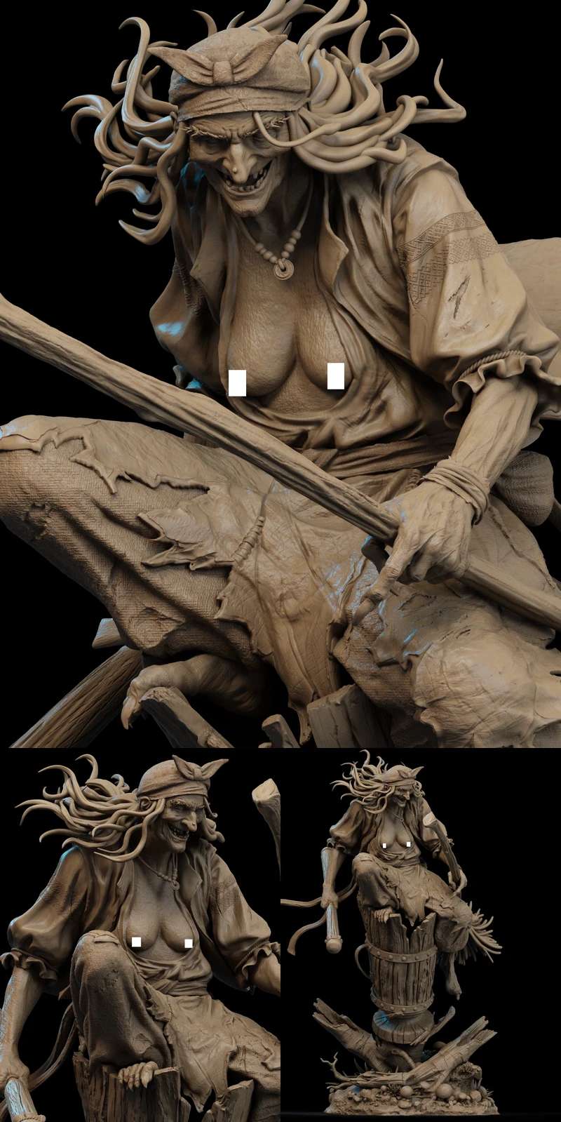 Baba Yaga extra STL model for 3D printing