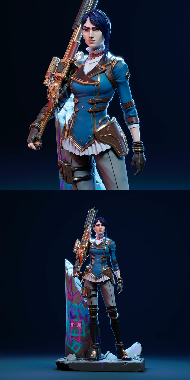 League of Legends – Caitlyn STL model for 3D printing